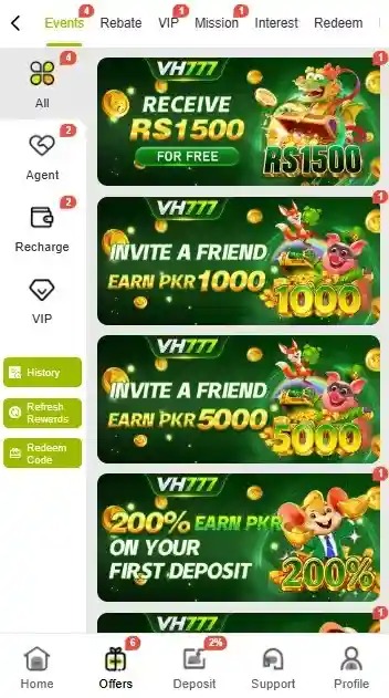 VH777 Game login